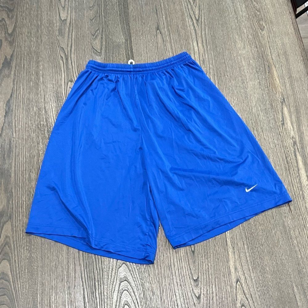 Nike Team Fit-Dry Athletic Basketball Shorts Blue Size M